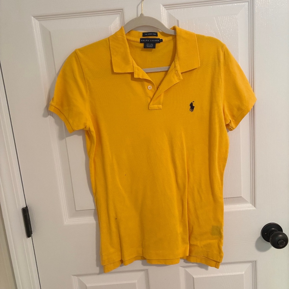 Y2K Ralph Lauren Skinny Polo- L